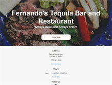 Tablet Screenshot of fernandosdelivers.com